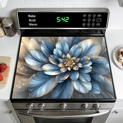 Image of Stove Guard Mat for Electric Stoves -Heat-Resistant Protector, Non-Slip Kitchen Counter Mat Stylish Kitchen Decor (J405)