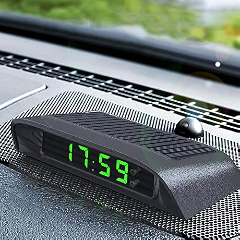 Multifunctional Solar Powered Car Clock Cover
