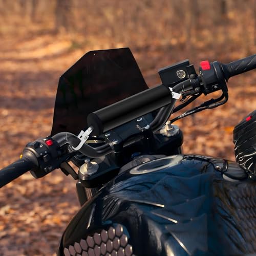 Image of 7 /8 inch 22mm Dirt Bike Handlebars with Foam Pad Atv Motorcycle Handlebars for Motocross Atv Dirt Bike Ebike (Black)