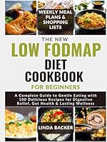 THE NEW LOW FODMAP DIET COOKBOOK FOR BEGINNERS: A Complete Guide to Gentle Eating with 100 Delicious Recipes for Digestive Relief, Gut Health & Lasting Wellness B0F62PZ18L Book Cover