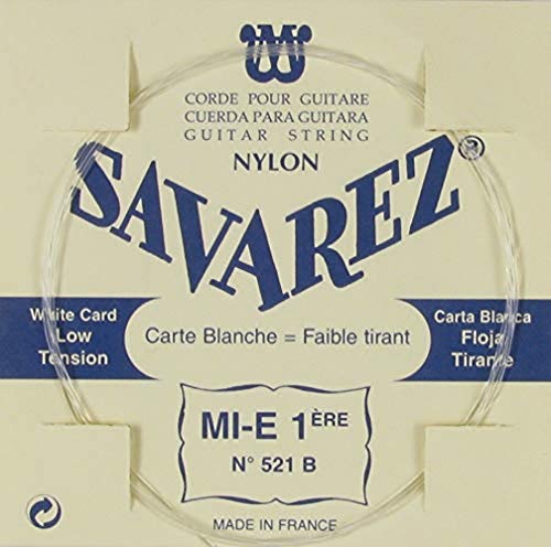 Savarez cordes pour guitare classique Traditional Concert 521B cordes simples – Mi low – approprié pour 520B - Les Beatles, Paul McCartney, John Lennon, RIngo Starr, George Harrison Savarez cordes pour guitare classique Traditional Concert 521B cordes simples - Mi low - approprié pour 520B