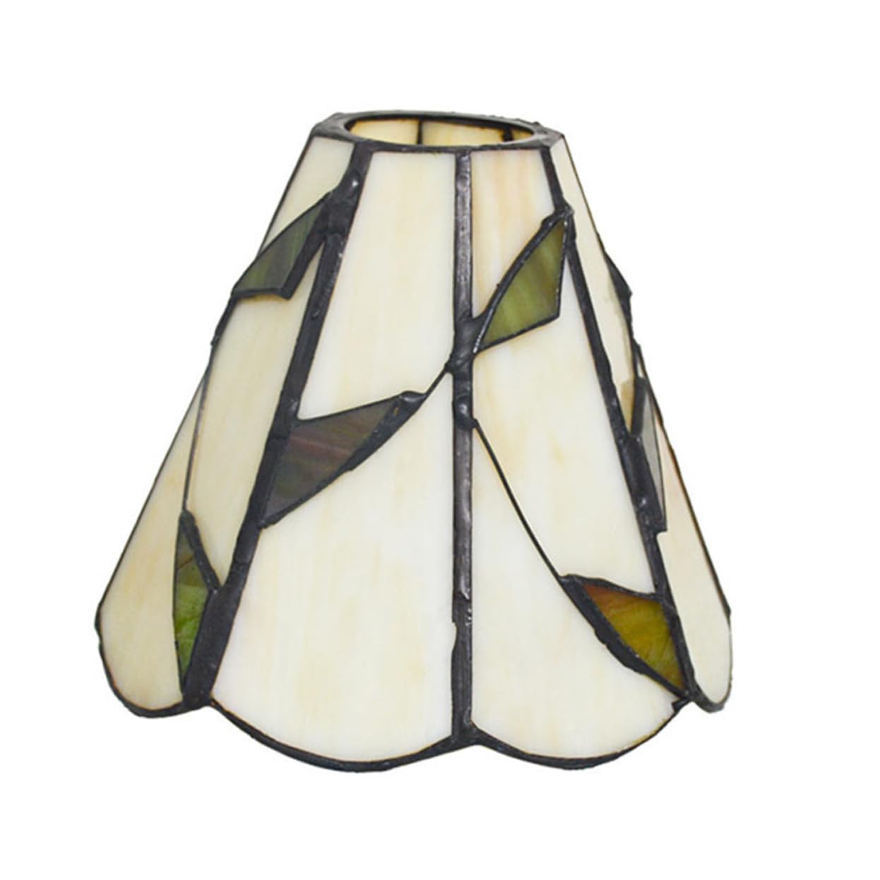 ORFOFE Beige Glass Ceiling Light Cover Decorative Hanging Lamp Shade, Protect Wall and Hanging Light, Simple Colour Matching for Living Room and Bedroom