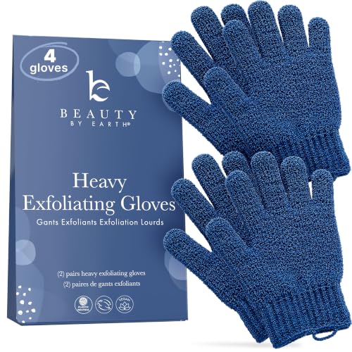 Exfoliating Glove Set (4 pcs) for Body Scrub