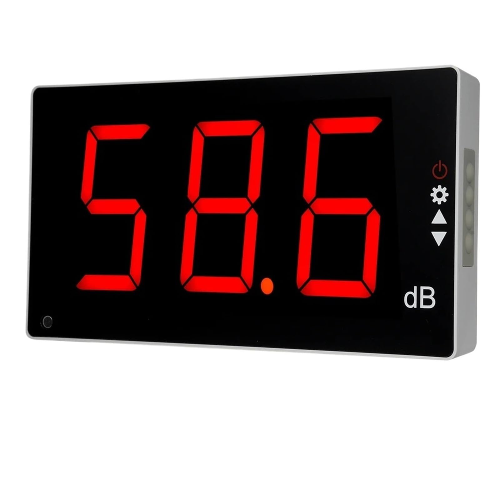 Edede One Color Decibel Meter, Sound Level Meter With Large Lcd Screen Wall Mounted Digital Sound Level Meter Digital Noise Meter Decibel Monitoring Tester