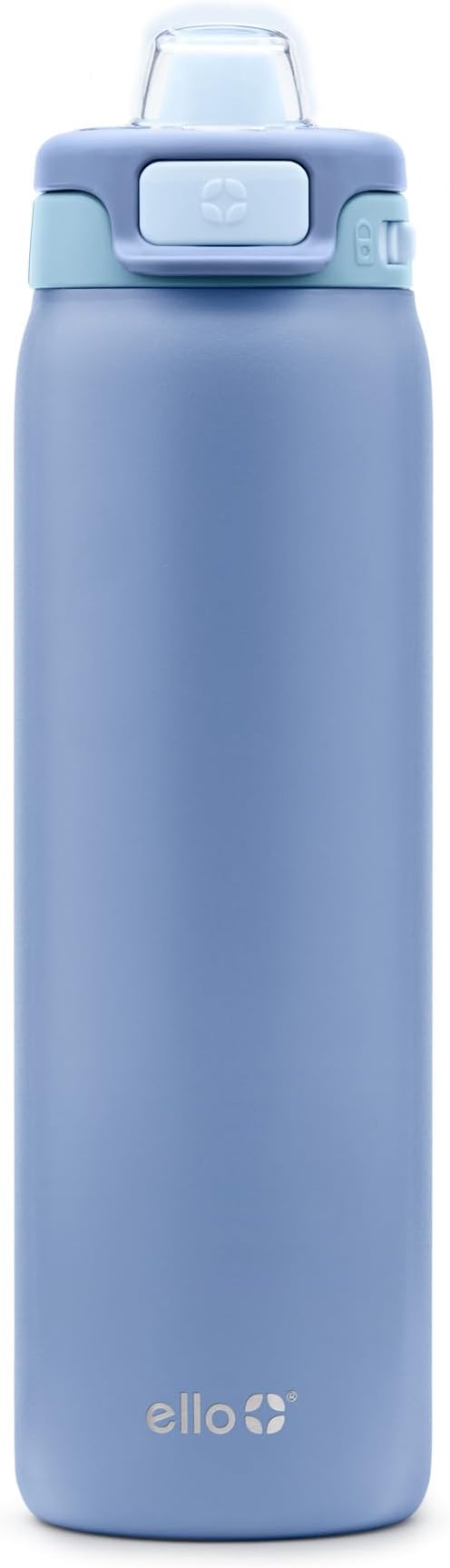 Pop & Fill 22oz Stainless Steel Water Bottle with Quick Fill Technology, Double Walled and Vacuum Insulated Metal, Leak Proof Locking Lid, Sip and Chug, Reusable, BPA Free, Raincloud