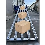 Leichte Förderschiene – 7,9 m lange ABS-Kunststoff-Rollenschiene für LKW, Anhänger und Lager, 30,5 cm breite Frachtführung und effiziente Entladungslösung