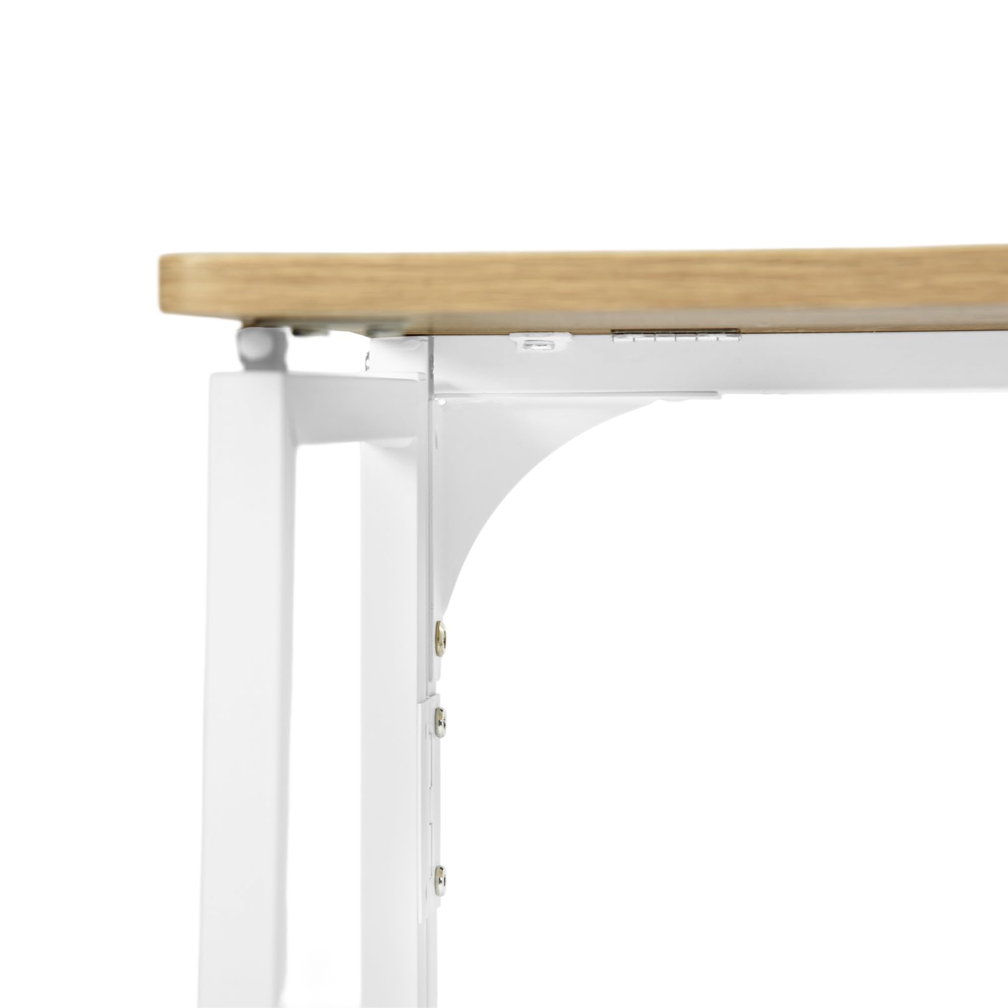 FurnitureR - Mesa Plegable de Dibujo, Oficina, Bandeja de Madera y Marco metálico, fácil de Guardar y Transportar, Artistas, Estudiantes creativos, Oak, 80 x 40 x 74 cm
