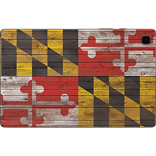 Skinit Tablet Decal Skin Compatible with Samsung Galaxy Tab A7 (2021) Originally Designed Maryland Flag Dark Wood Design