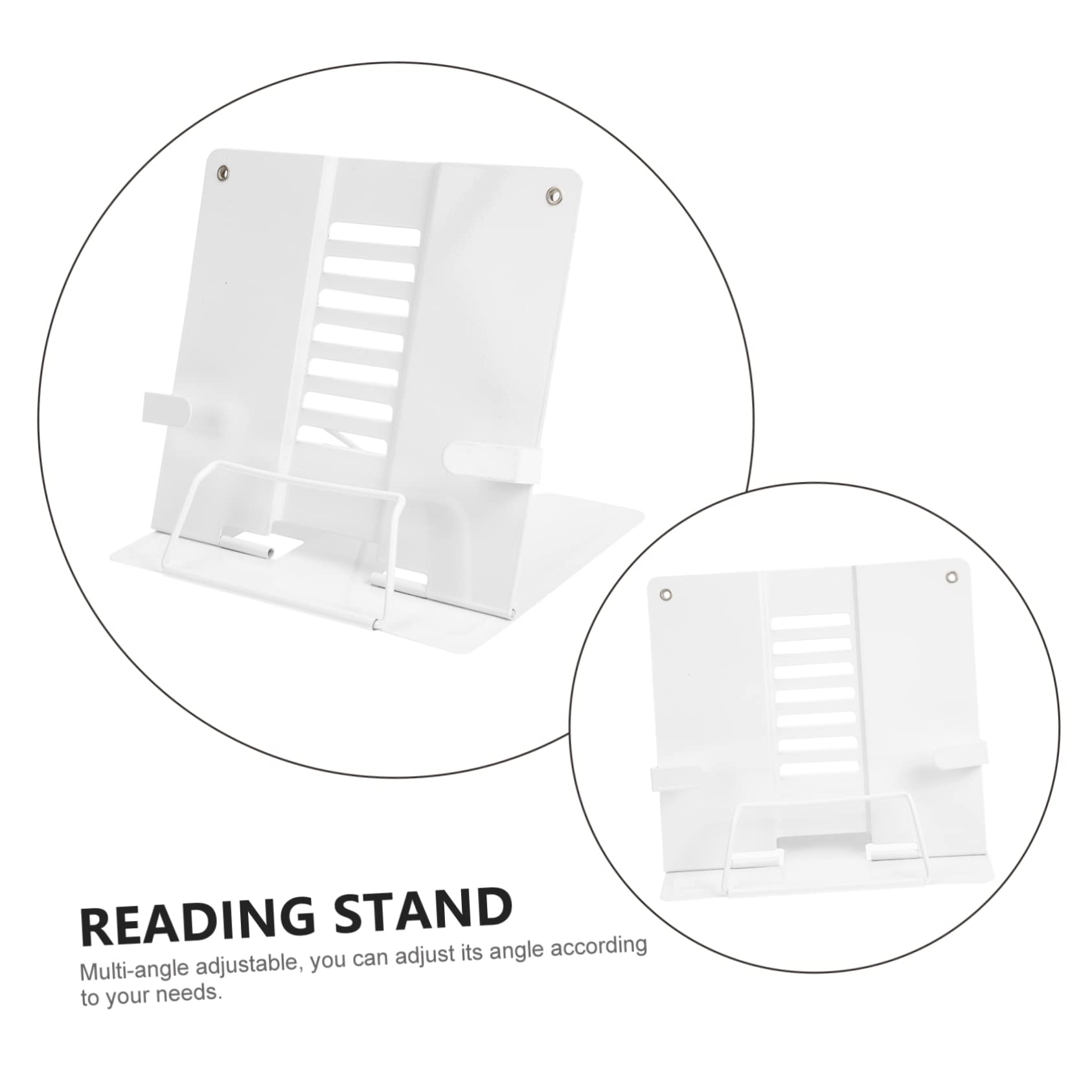 Pupitre de Lecture Réglable en Fer Blanc, Support Mains Multi-angle