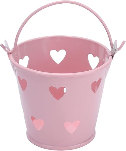 Miniatura 9 de Cubo de metal de hojalata con asa, cubo de hojalata, 12 piezas de mini cubo hueco de lata para almacenamiento de dulces y aperitivos, manualidades