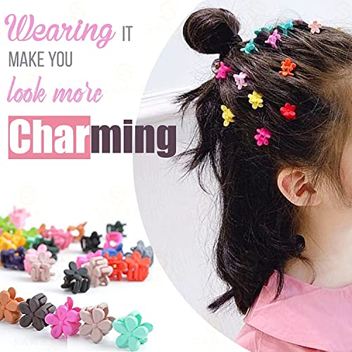 Image of Mini Claw Hair Clips for Baby Girls & Kids 6 design- (60Pcs Mixed Color)