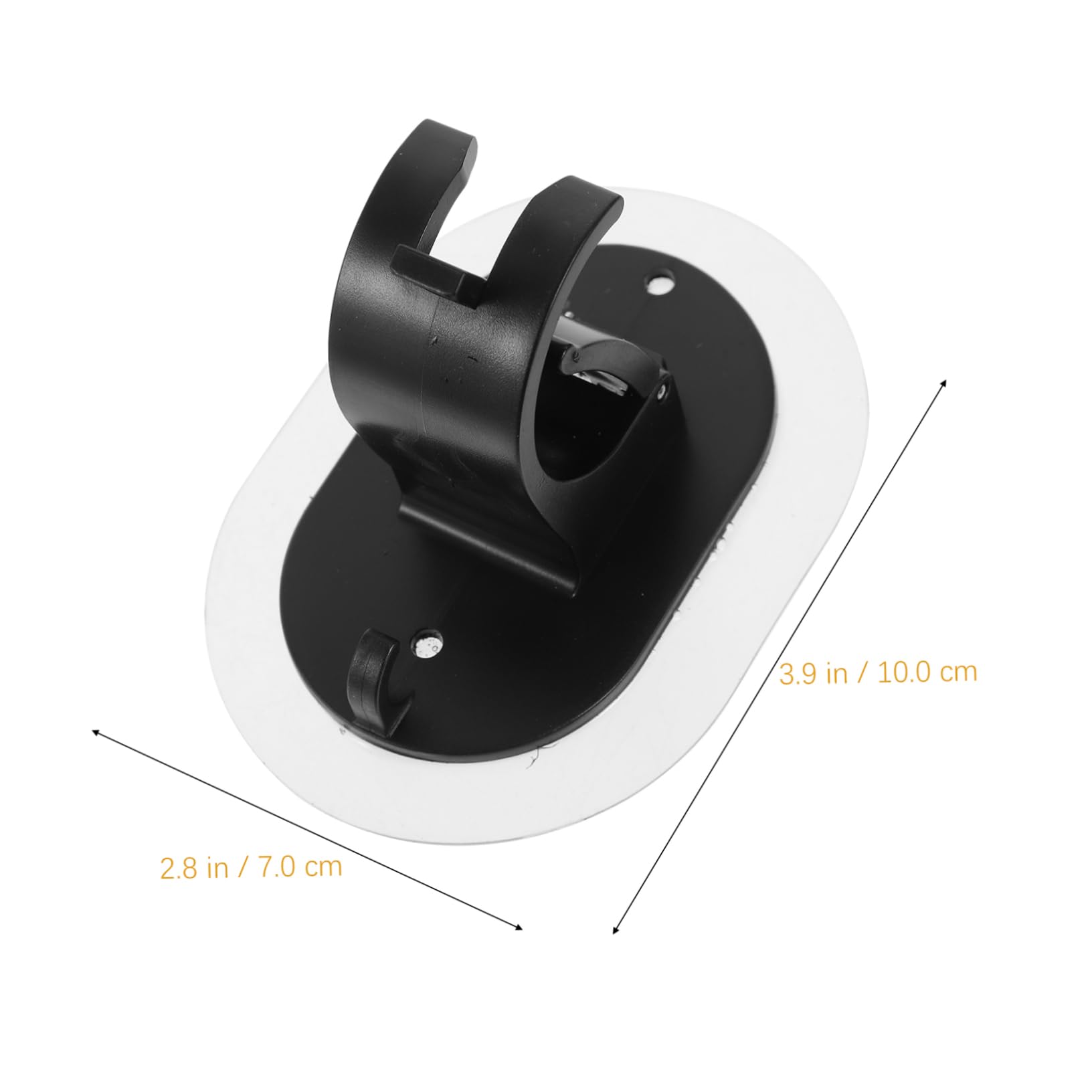 Ciieeo 4 Ensembles Support De Tige De Rideau Auto Adhésif Lot de Supports Muraux pour Tiges De Rideaux Installation Facile sans Perçage Design Moderne pour Salle De Bain 4 Pièces * 4