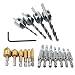 Produktbild SODIAL 7 Stuecke Tuer selbstzentrierende Scharnierbohrer + 6 Stuecke Sechskantschaft 90 Grad 5 Floete Anfasbohrer 6mm-19mm + 4 Stuecke HSS 5-Floete Senkerbohrer Set 3mm-6mm