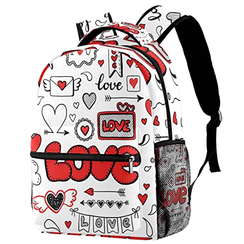 Mochila para portátil rosa y bolsas de viaje unisex con lindos patrones para hombres y mujeres