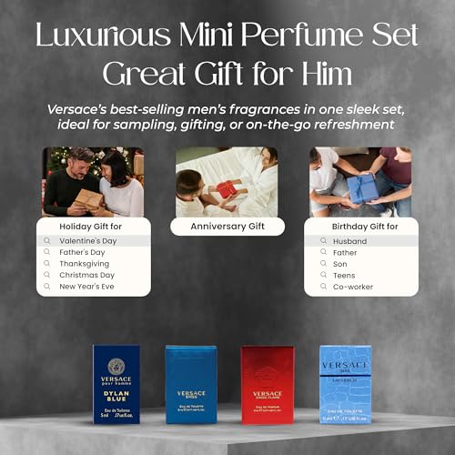 Versace 4 Piece Mini Gift Set for Men - Image 7