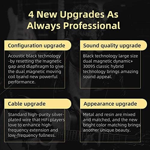 Miniatura 7 de KZ ZSN Pro X - Monitor de oído con cable, auriculares híbridos dinámicos controladores equilibrados, auriculares de armadura dual driver 1DD 1BA