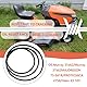 LT Easiyl 1Pc Keilriemen für Rasenmäher Kompatibel mit Murray 40-Zoll Aufsitzrasenmäher Kompatibel mit Murray Modellreihe 40000 2185x12,7x8,2mm Schwarz