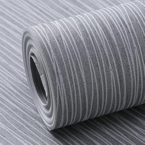 Trafagala Dark Grey Striped Textured Wallpaper Cover