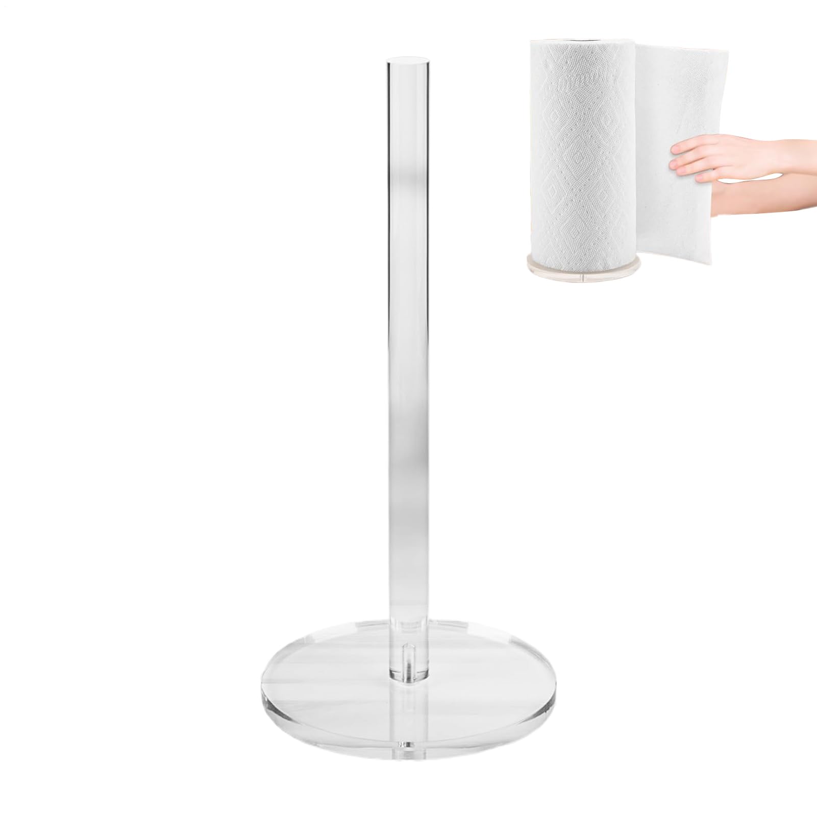 Distributeur de papier antidérapant en acrylique stable