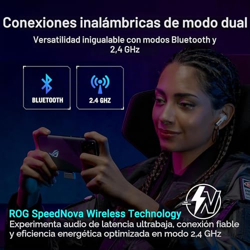 ASUS ROG Cetra True Wireless SpeedNova - Écouteurs Gaming - Blanc