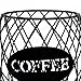 Imagen de Cesta de almacenamiento de café con soporte de metal
