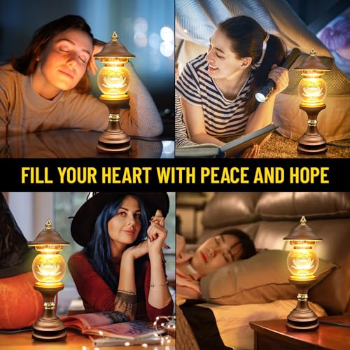 Cfshglpsf LHD-BT-10.5 1 Pair Color Led Lotus Lamp - 110V Us Plug Crystal Lotus Lamp Pagoda Buddha Lamp Night Light With Adjustable Switch Home Buddhist Supplies Meditation Buddhist Temple 10 Inch thumb #5