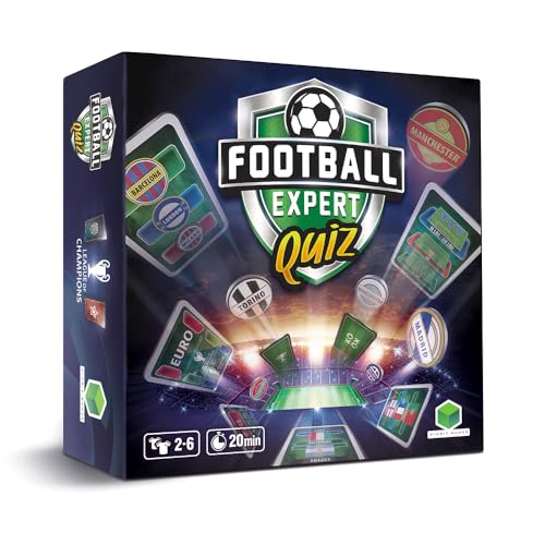 WINBIT Quiz de Fútbol para Niños y Adultos – Juego de Cartas Compacto – Regalo niños – Preguntas Infinitas – futbolisimos para Jugar con Familia – Idea Original