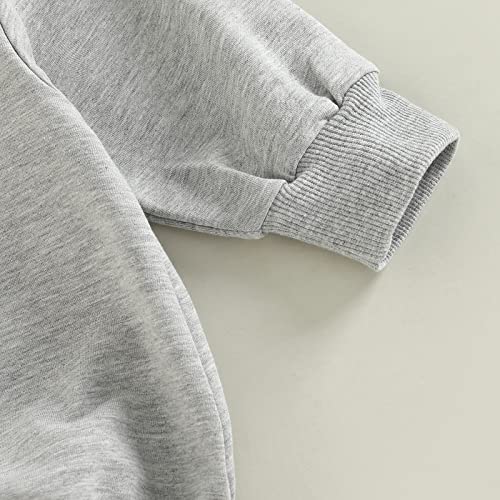 Newborn Baby Boys Girls Christmas Outfit Long Sleeve Crewneck Sweatshirt Oversize Bubble Romper Xmas Clothes4