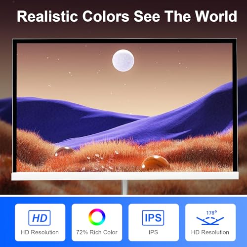 Image of All-in-one Desktop Computer PC, 22 inch FHD Display N5095 Quad Core 8G RAM 512G SSD ROM PC, WiFi Bluetooth Connection Desktop for Office Gaming Home Study