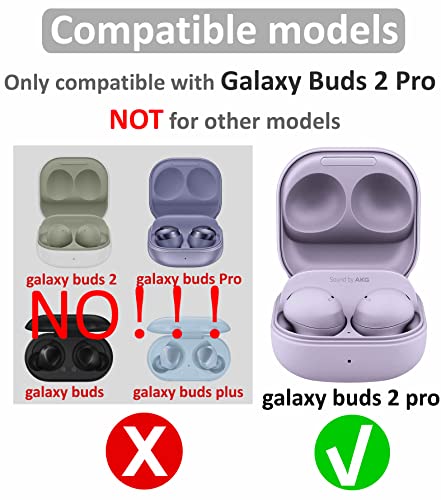 Galaxy Buds 2 Pro Ohrstöpsel für Samsung Galaxy Buds 2 Pro (Modell 2022), 6 Paar, S/M/L, Ersatz aus weichem Silikon-Gummi, Flexible Gel-Ohrstöpsel, passend für Samsung Galaxy Buds 2 Pro Version 2022,