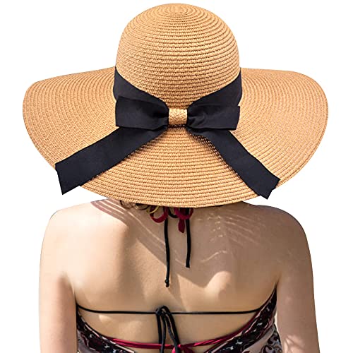 Lenikis 4589C1 Straw Hat For Women Wide Brim Floppy Hat thumb #1