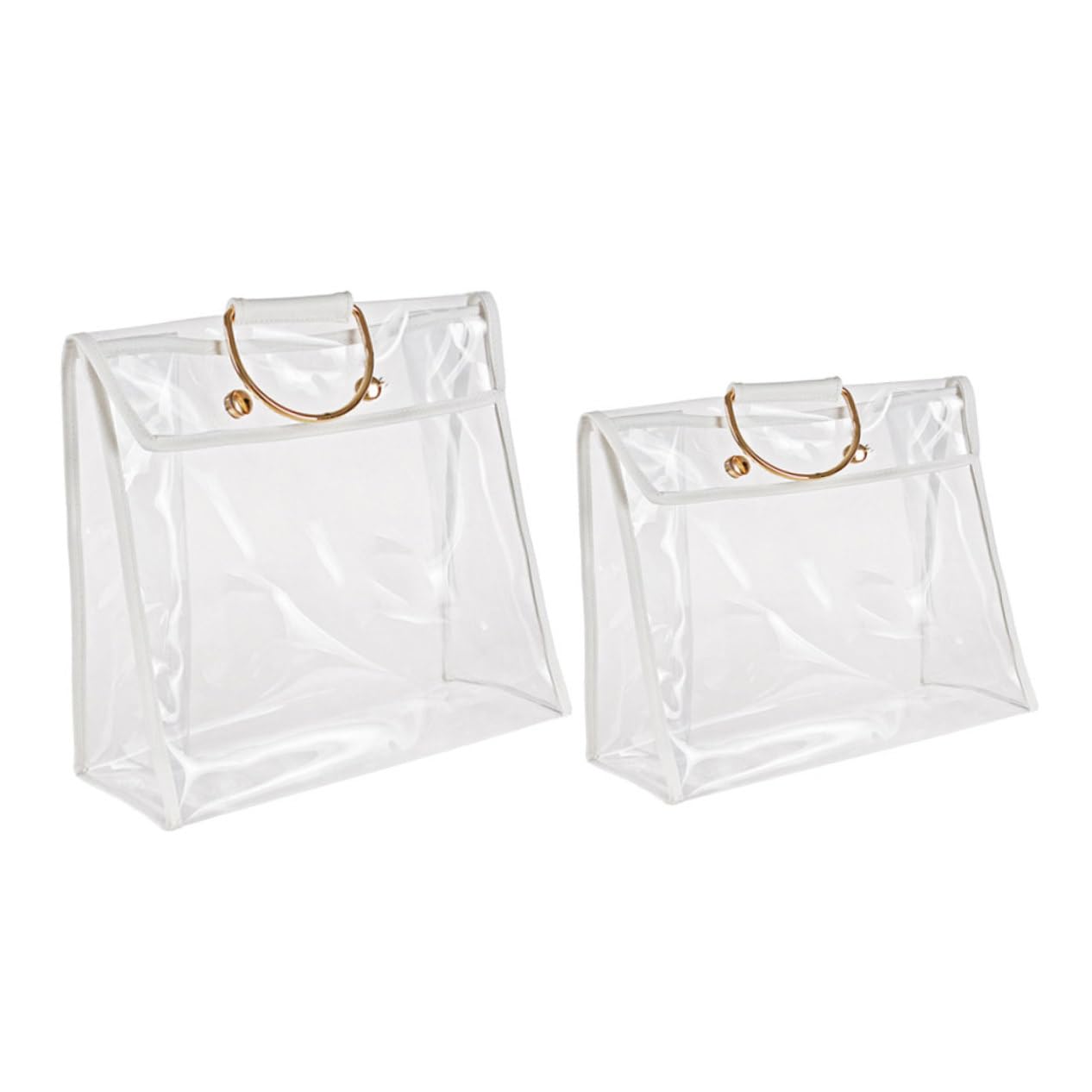 Homoyoyo Organizadores de Bolsos Transparentes PVC Colgantes 2 Piezas | Identifica Contenido al Instante, Almacenamiento Suspendido, Formato para Mantas y Mochilas