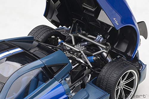 Autoart Pagani Huayra BC 1:18 Modelo Azul miniatura 4