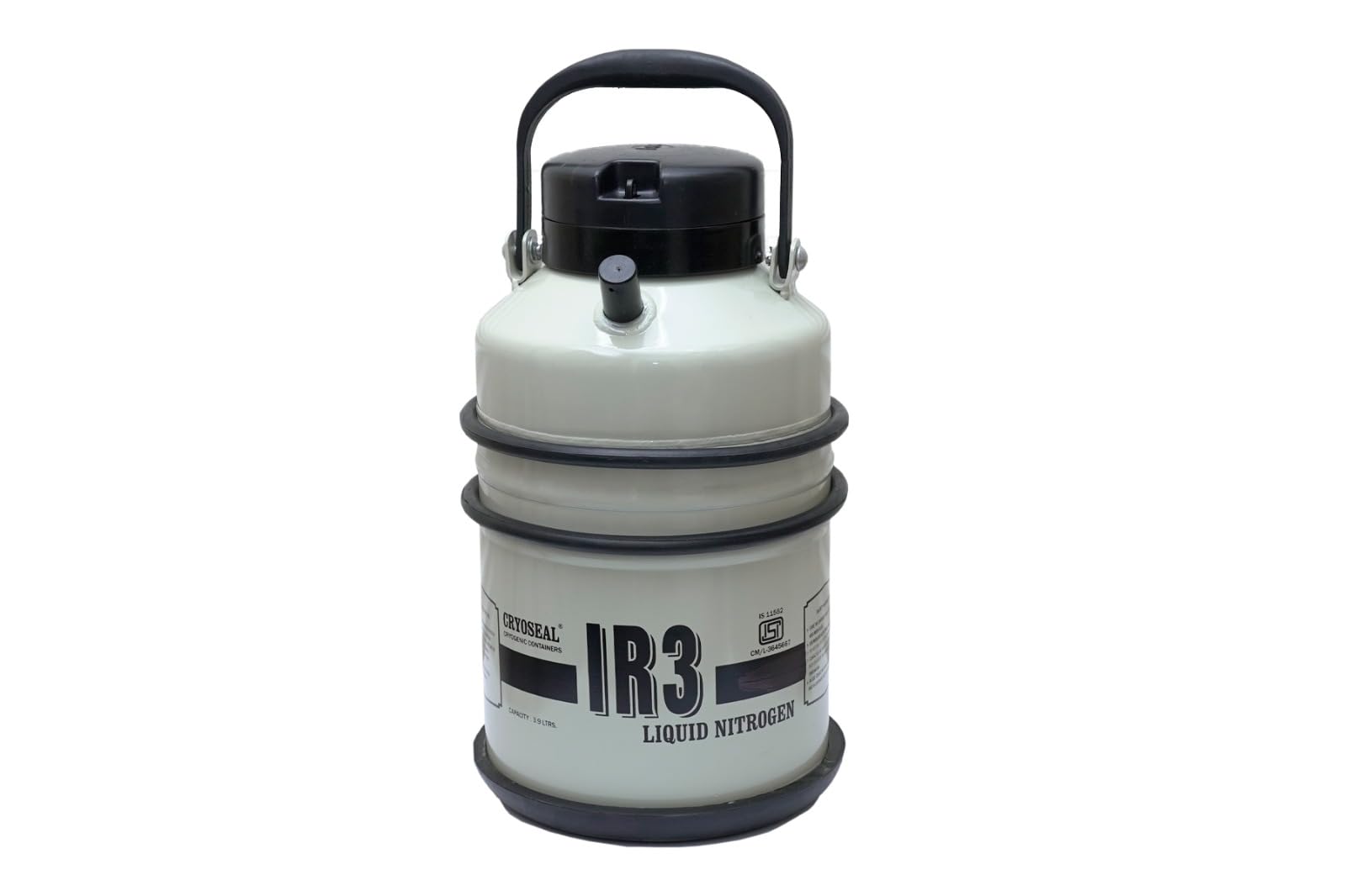 Inoxcva Cryoseal (IR-03) Liquid Nitrogen Container, Capacity = 3.9 Litres-picture-11