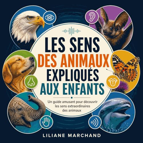 『Les sens des animaux expliqu&eacute;s aux enfants : Un guide amusant pour d&eacute;couvrir les sens extraordinaires des anim