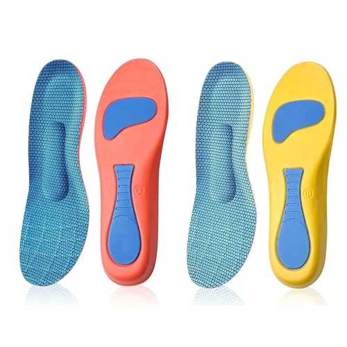 Quzyllic 2 pares de plantillas ortopédicas, plantillas ortopédicas para fascitis plantar, ideal para pies planos, fascitis plantar (41-42)