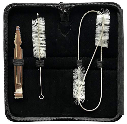 Sunglow Shisha Set Pulizia Tubi DellAcqua Pulizia Narghilè Cleaning Kit Spazzola Kohlezange Astuccio Accessori