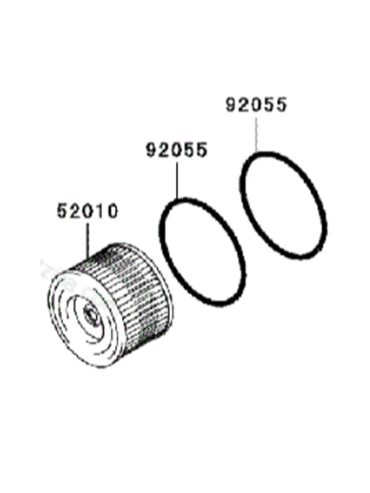 filtr oleju ze stopu filtr oleju motocyklowego Do KL250 KLX230 KLX230R/S/SE KLX250 KLX250R KLX250S KLX300 KLX300R KLX300SM filtr oleju motocyklowego(3pcs)