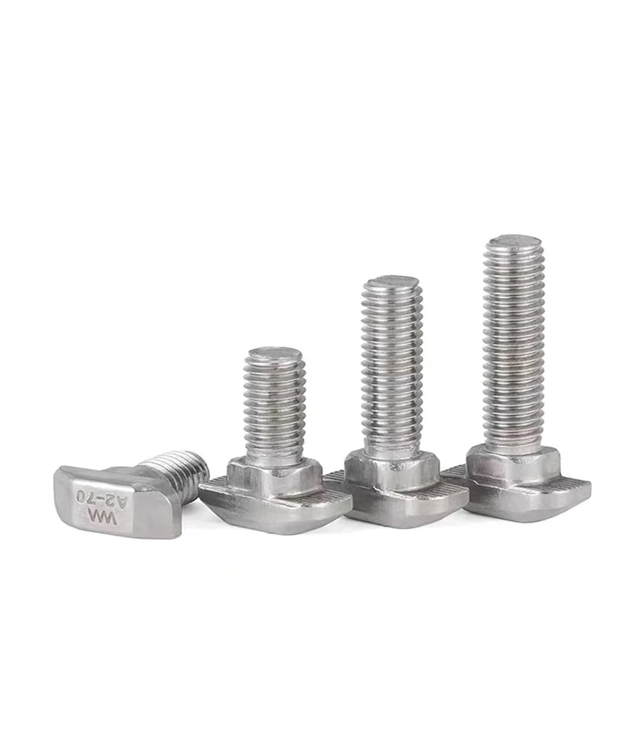 Generic 10Pcs 304 Stainless Steel T Hammer Head T Bolt Aluminum Connector T Head Bolts Screws for 20/30/40/45 Aluminum Profiles M5 M6 M8(40s-M8x30)