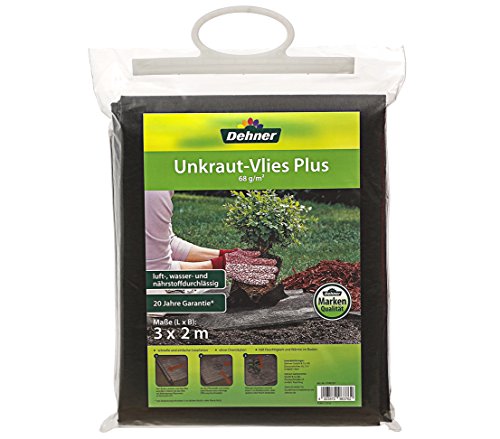 Preisvergleich Produktbild Dehner Garten Unkraut-Vlies Plus, ca. 3 x 2 m, schwarz