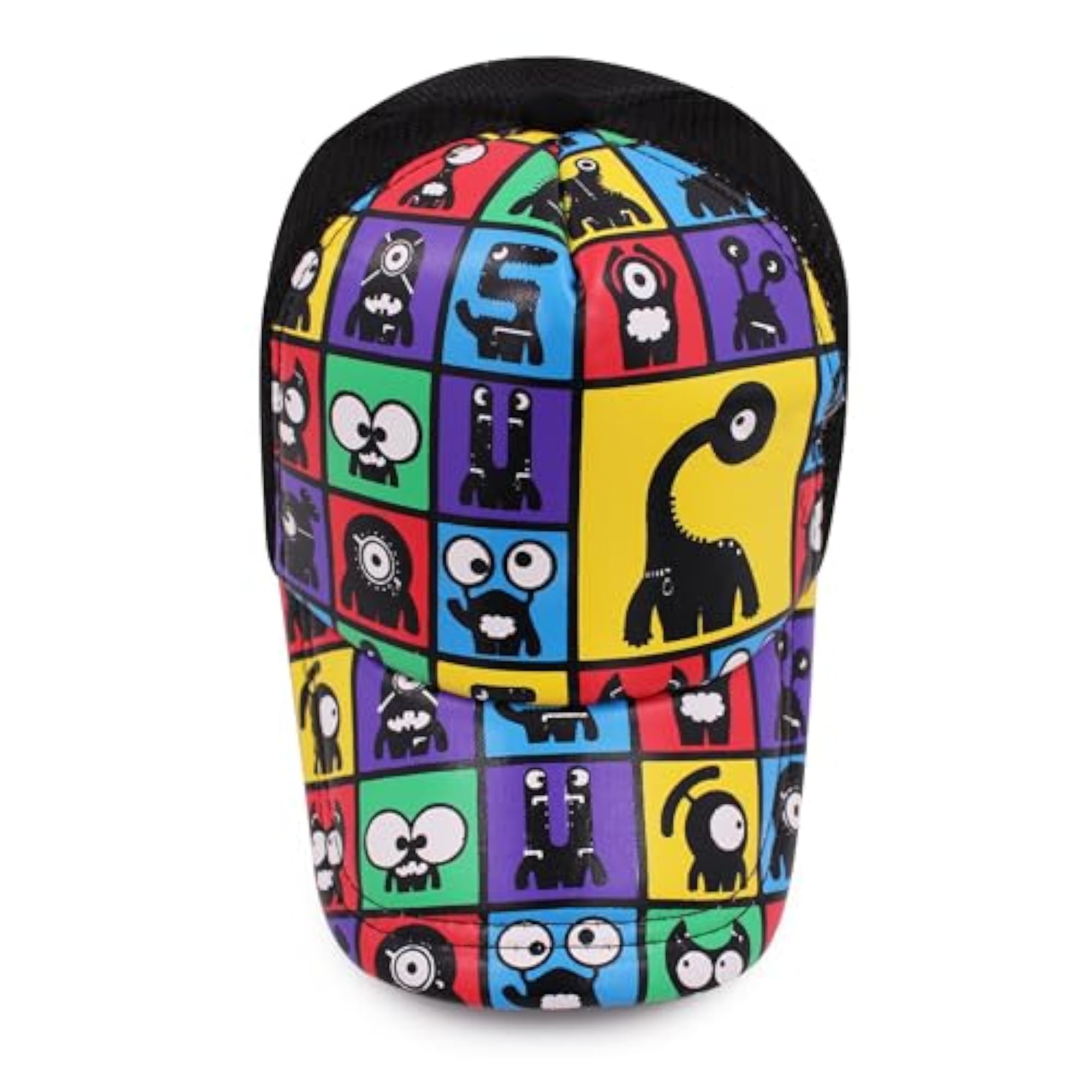 Summer Cartoon Printed Cap for Kids, Adjustable Fit