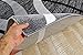 Persian-Rugs Luxe Weavers Victoria Collection 3895 Gray 8 ft x 11 ft Modern Abstract Geometric Stain Resistant Area Rug
