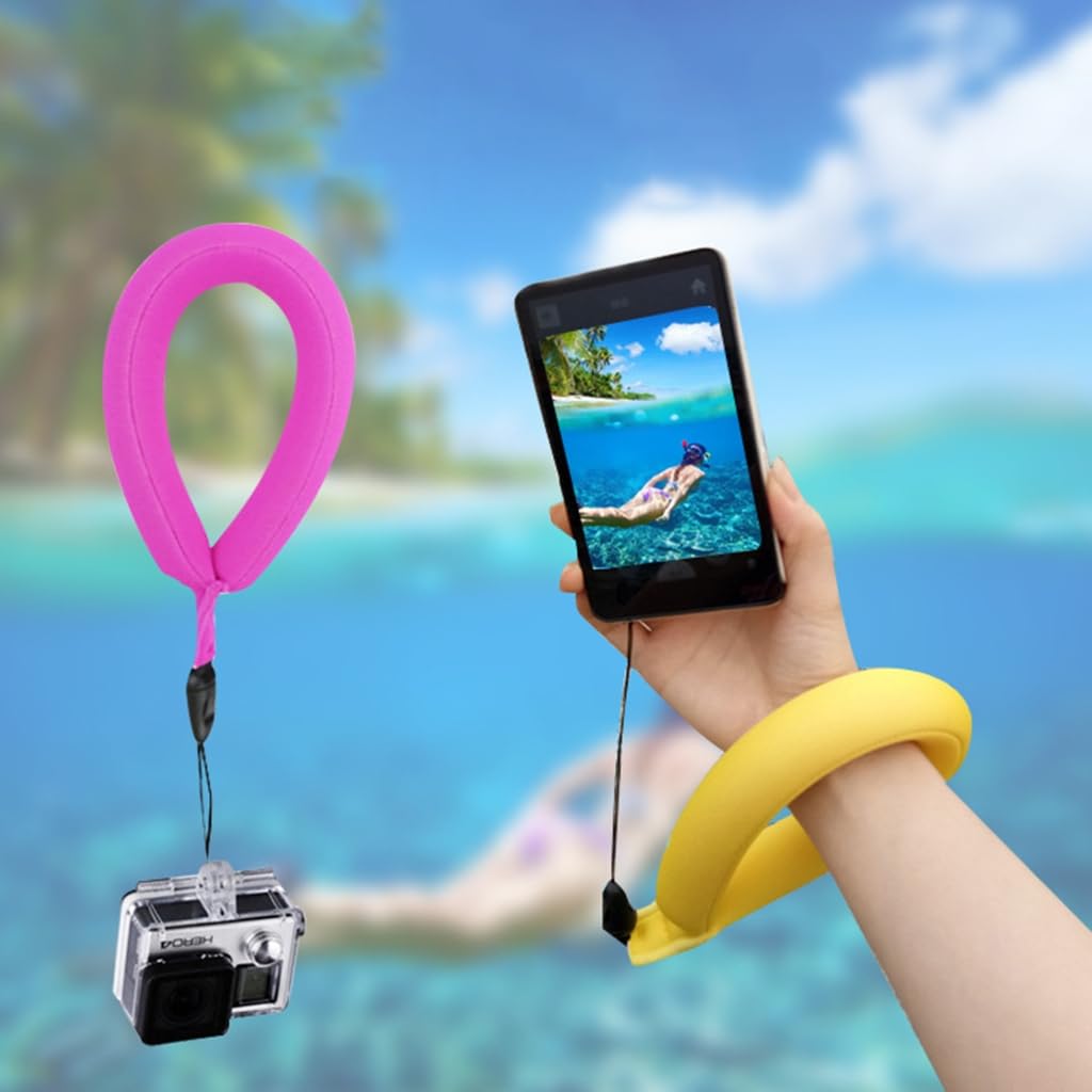 Fcnjsao Unterwasserkamera Handy Schwimmgurte Verstellbare wasserdichte Unterwasserkamera Schwimmgurte Schwimmende Handschlaufen