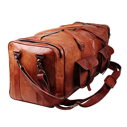 Large Leather Duffle Bags for Men & Women - 30 Inch Oversized Travel Weekender Bag3