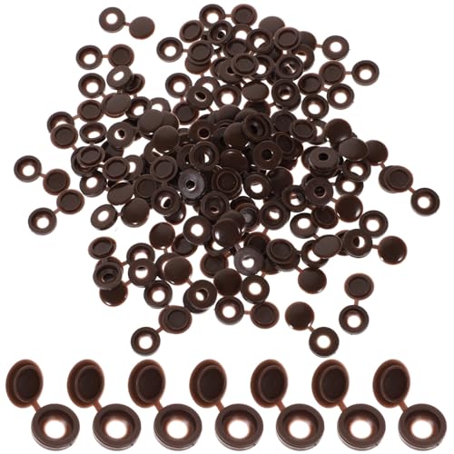 HONITANO 100 Piezas Tapones para Tornillos para Muebles Cubiertas Plásticas Decorativas Resistentes Protección UV Fácil Instalación