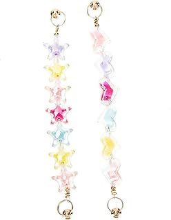 Mikinona 2 Pçs Cadeia De Telefone Celular Acessórios De Telefone Cordão Para Chaveiro De Telefone Pulseira De Pulseira De Telefone Estrela Frisada Pulseira De Telefone Segura Pulseira De