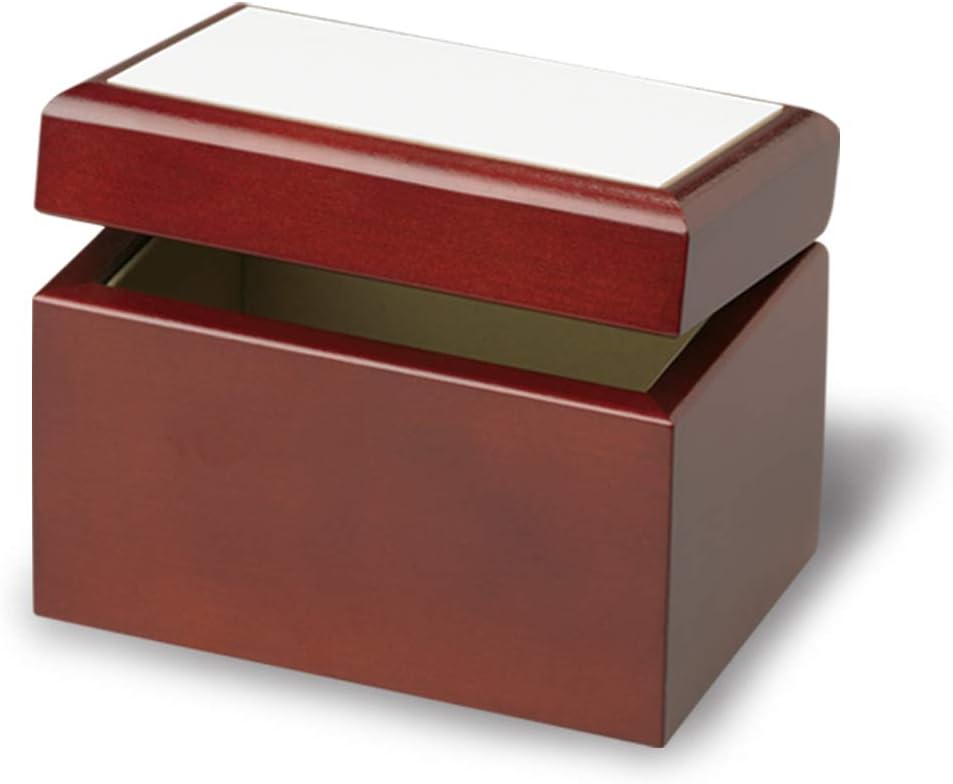 Sublimation NationDark Wood Recipe Box w/ 5 1/8’’ x 3 1/8’’ Tile for Sublimation