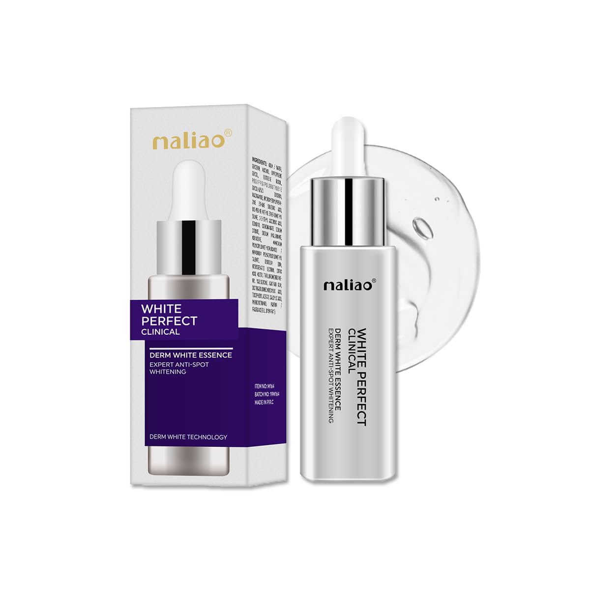 Maliao White Perfect Clinical Derm White Essence | Brightening & Whitening Formula | Reduces Dark Spots & Hyperpigmentation | Hydrating & Nourishing | Anti-Aging | Suitable for All Skin Types, 30ml