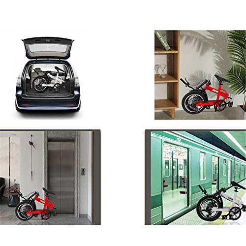 Dbtxwd Vélos 16 Pouces, Vélos Étudiants, Vélos Pliants pour Hommes Et Femmes, Vélos À Amortisseur À Vitesse Variable, Convient pour Les Sports en Plein Air Route Urbaine De Banlieue - Image 6