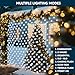 JOYIN 100 LED Christmas Net Lights,4X 6FT Christmas Mesh Lights with 8 Modes, Connectable, Waterproof for Bushes Trees Yard Indoor Outdoor Xmas Decorations (Cool White)